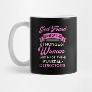 Religious Female Funeral Director Mug